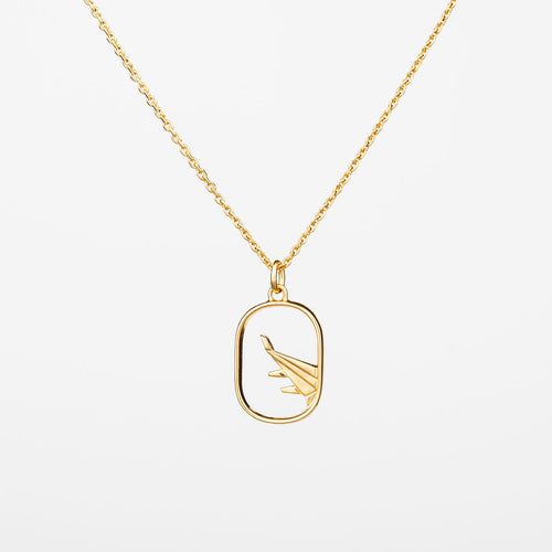 Airplane Necklace | Minimalist Design with Adjustable 16-Inch Chain | Elegant Gift for Travel Lovers 0