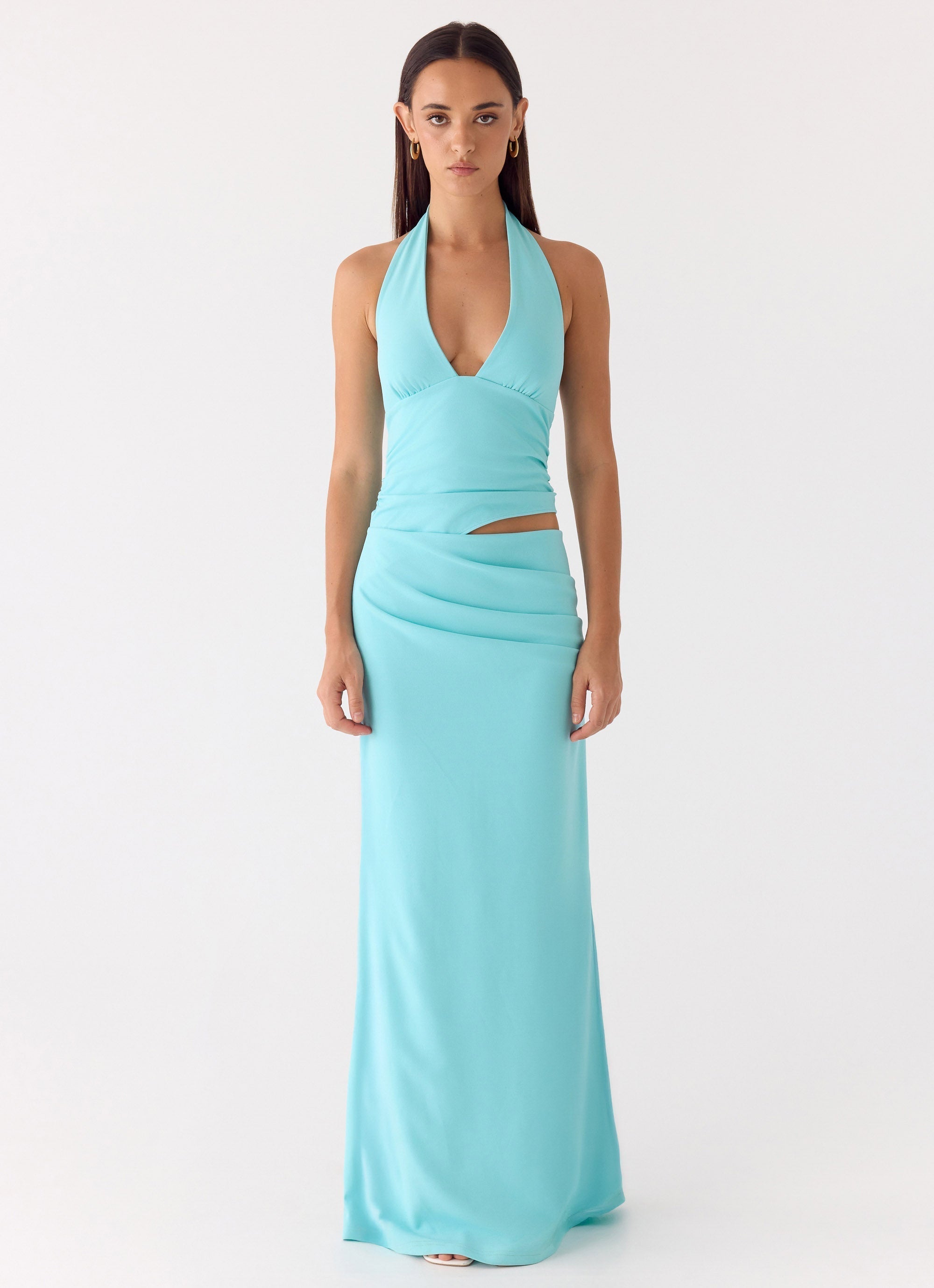 Almost Love | Elegant Maxi Dress for Women with Halter Neck Design | Flattering Fit for Timeless Style 3
