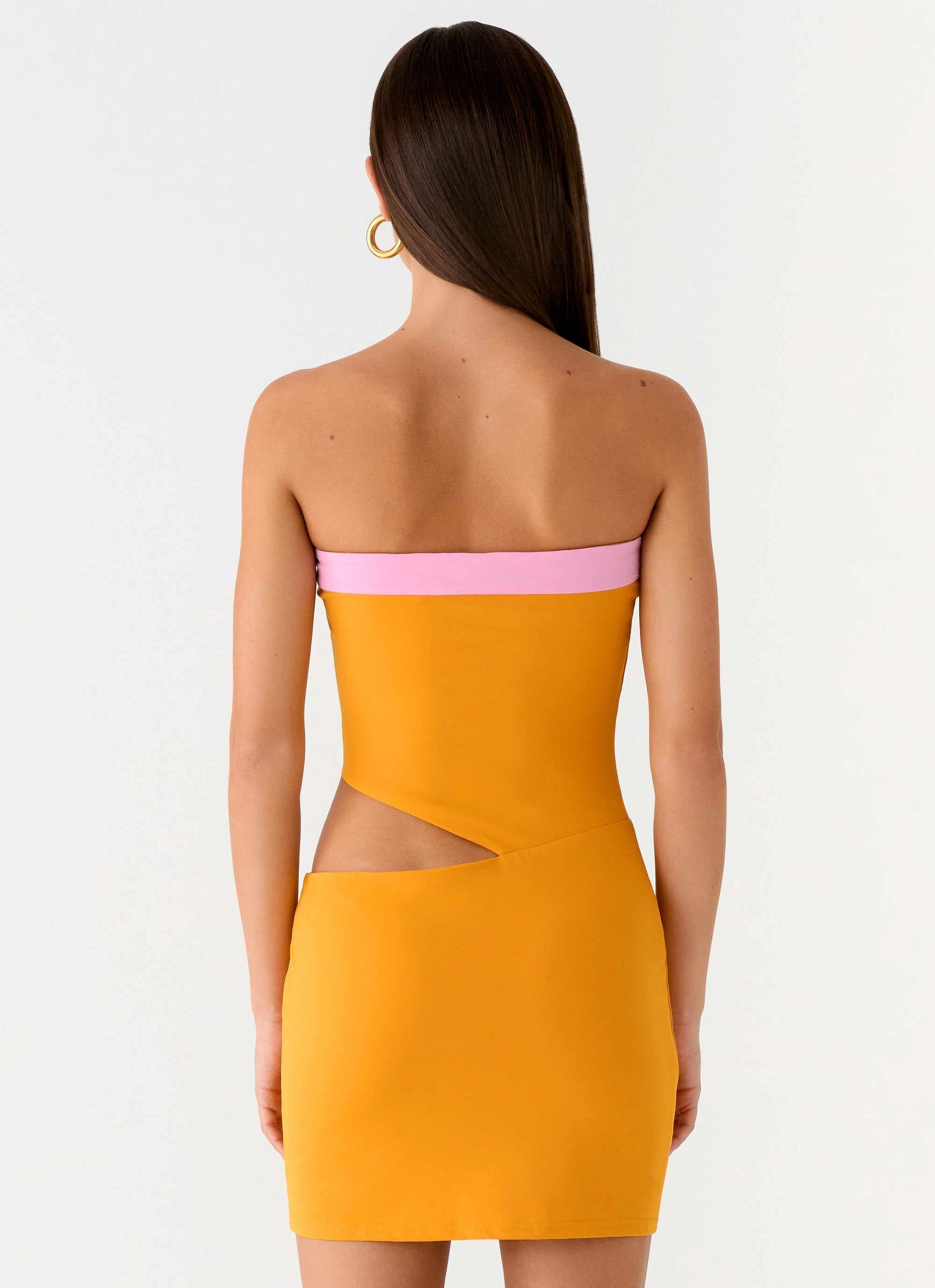 Chic Collection | Mini Dress with Unique Side Cutouts | Flattering Fit for Effortless Elegance 2
