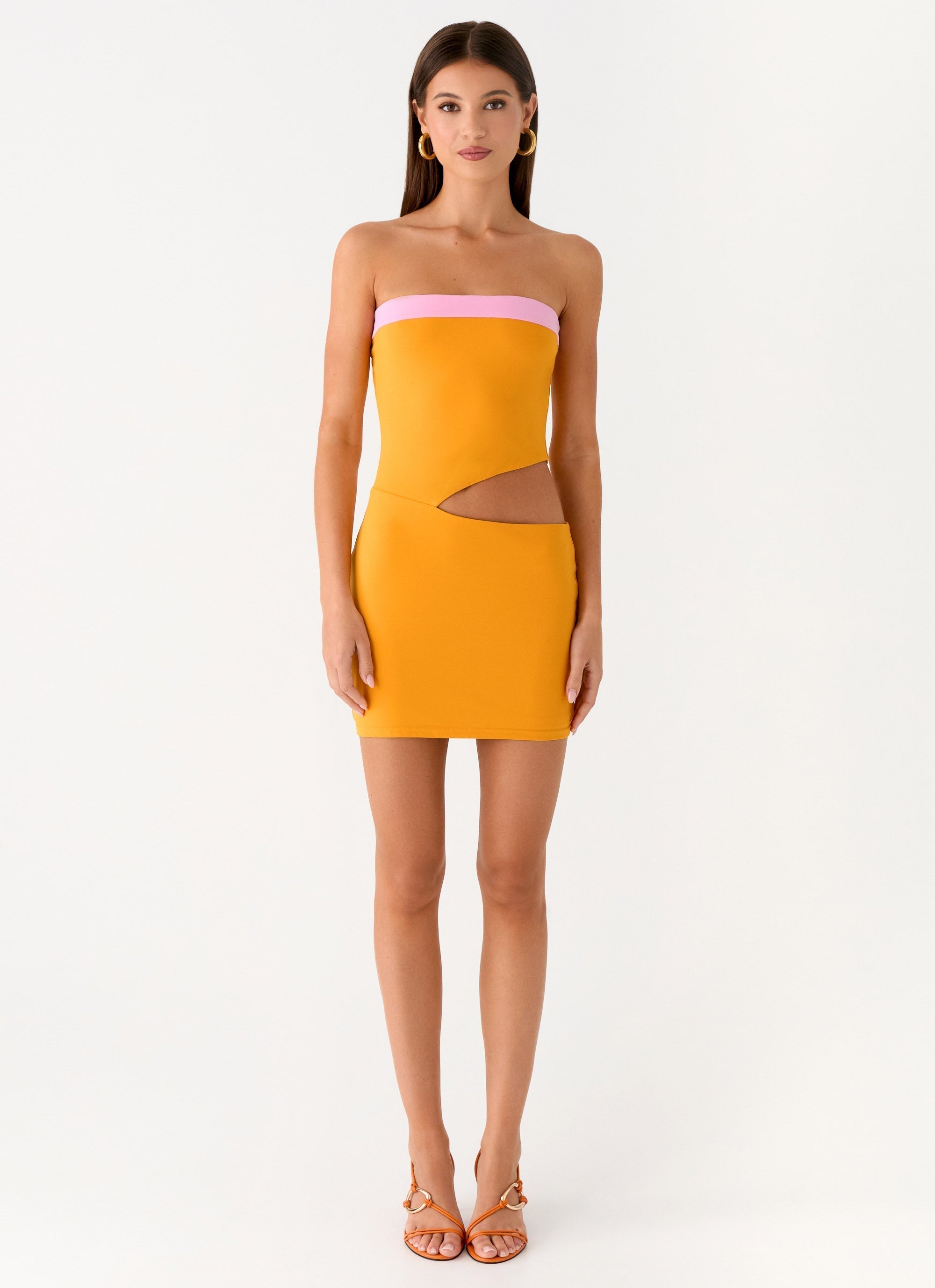 Chic Collection | Mini Dress with Unique Side Cutouts | Flattering Fit for Effortless Elegance 3