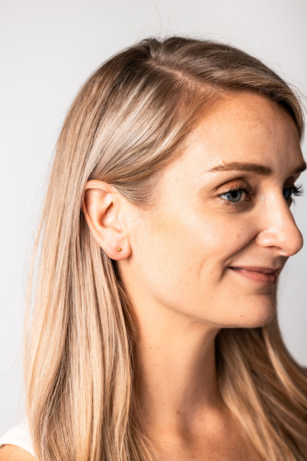 Elegant Gold Earrings | 18K Gold Vermeil Ball Stud Earrings for Women - Hypoallergenic, Perfect for Everyday Wear 1