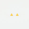 Elegant Triangle Gold Stud Earrings with Minimalist Design for Everyday Wear 0