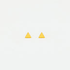 Elegant Triangle Gold Stud Earrings with Minimalist Design for Everyday Wear 0