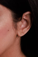 Elegant Triangle Gold Stud Earrings with Minimalist Design for Everyday Wear 2