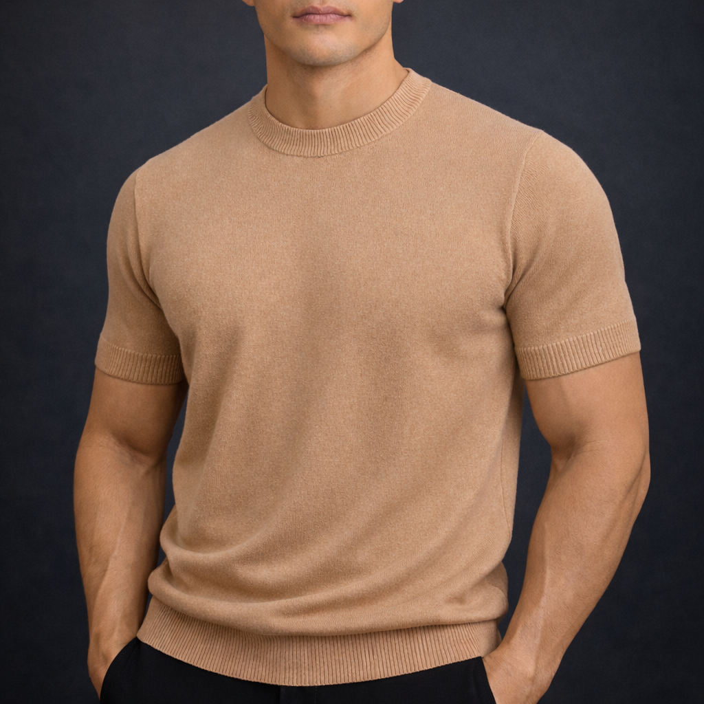 Ethan Collection | Cashmere T-Shirt with Lightweight Comfort | Breathable Blend for All-Day Wear 2