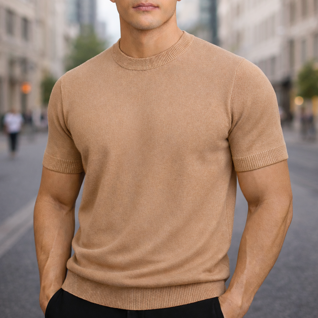 Ethan Collection | Cashmere T-Shirt with Lightweight Comfort | Breathable Blend for All-Day Wear 3