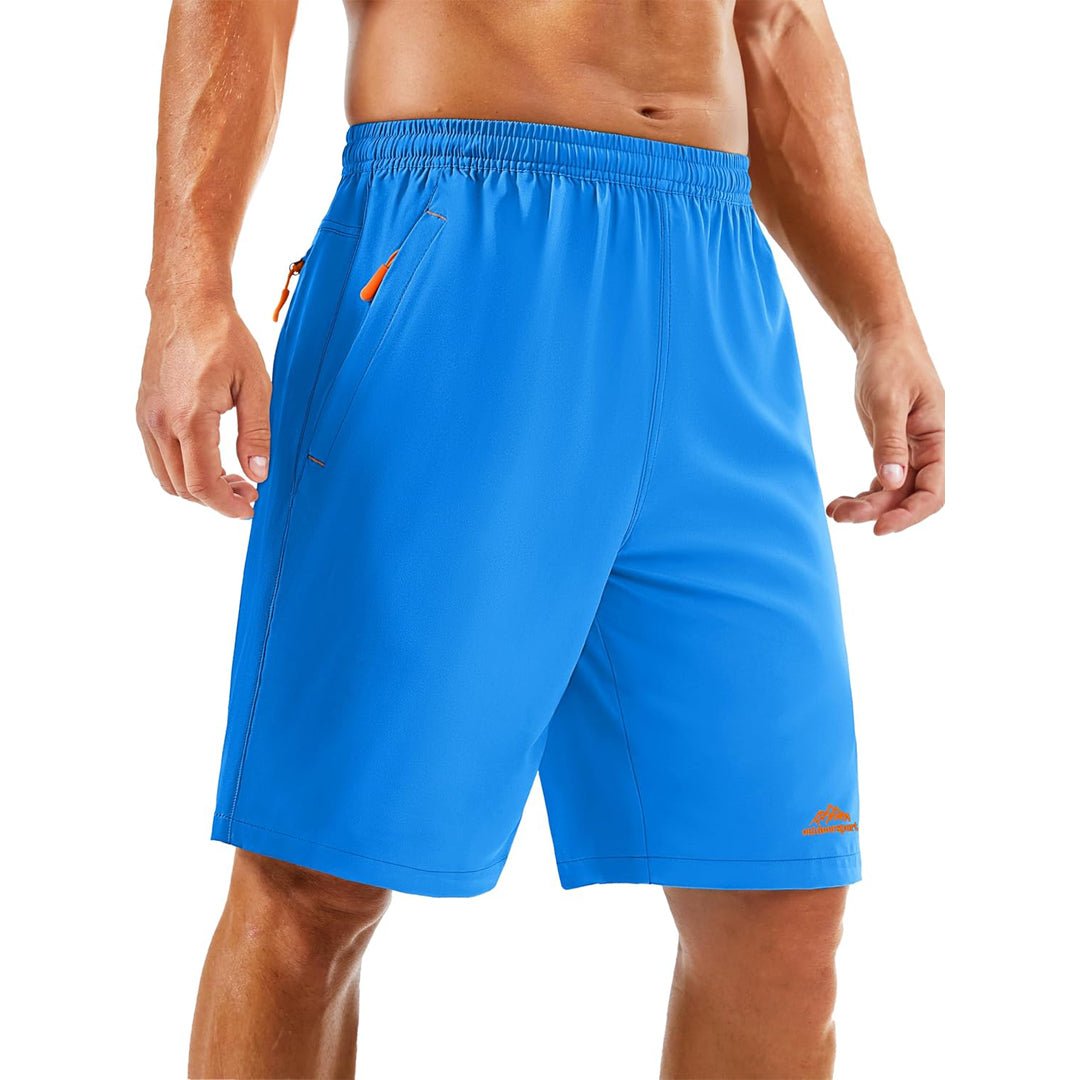 Quick-Dry Athletic Shorts | 4-Way Stretch Workout Shorts with Zipper Pockets for Unrestricted Movement 17