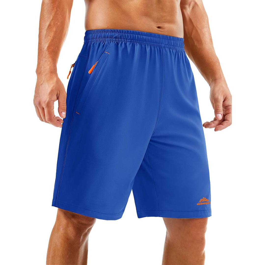 Quick-Dry Athletic Shorts | 4-Way Stretch Workout Shorts with Zipper Pockets for Unrestricted Movement 19