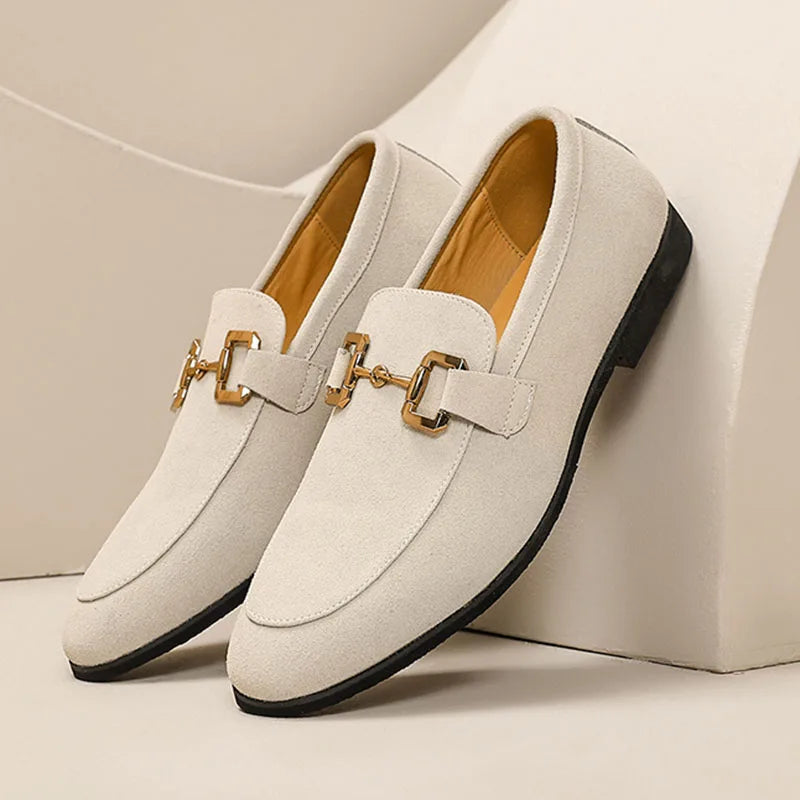 Raffaele | Suede Loafers with Cushioned Footbed | Comfortable Slip-On Design for All-Day Wear 0