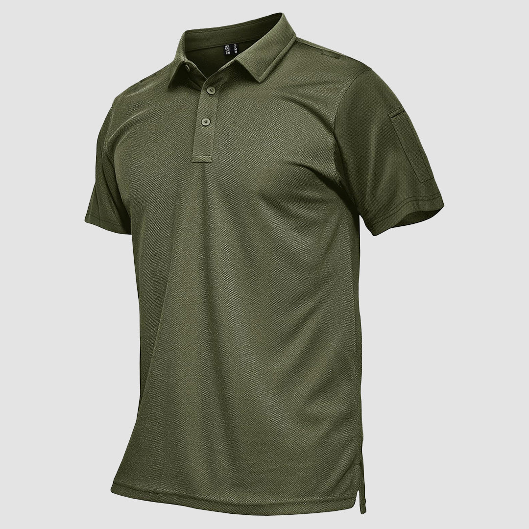 Tactical Performance Polo Shirt | Quick-Dry Fabric with UPF 50+ Protection for Active Outdoor Use 0