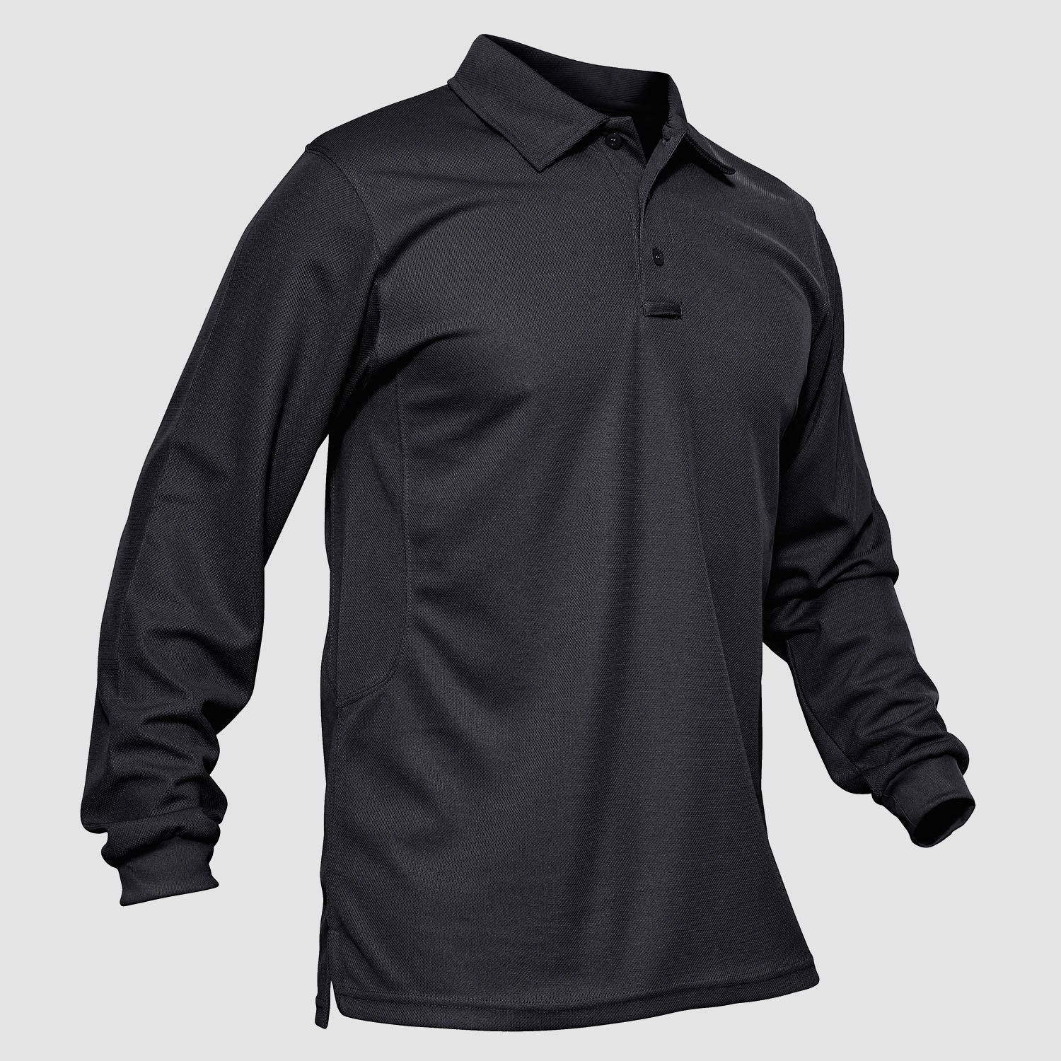 Tactical Performance | Men's Long Sleeve Polo Shirt with Moisture-Wicking Fabric | Comfortable for Outdoor Activities 12