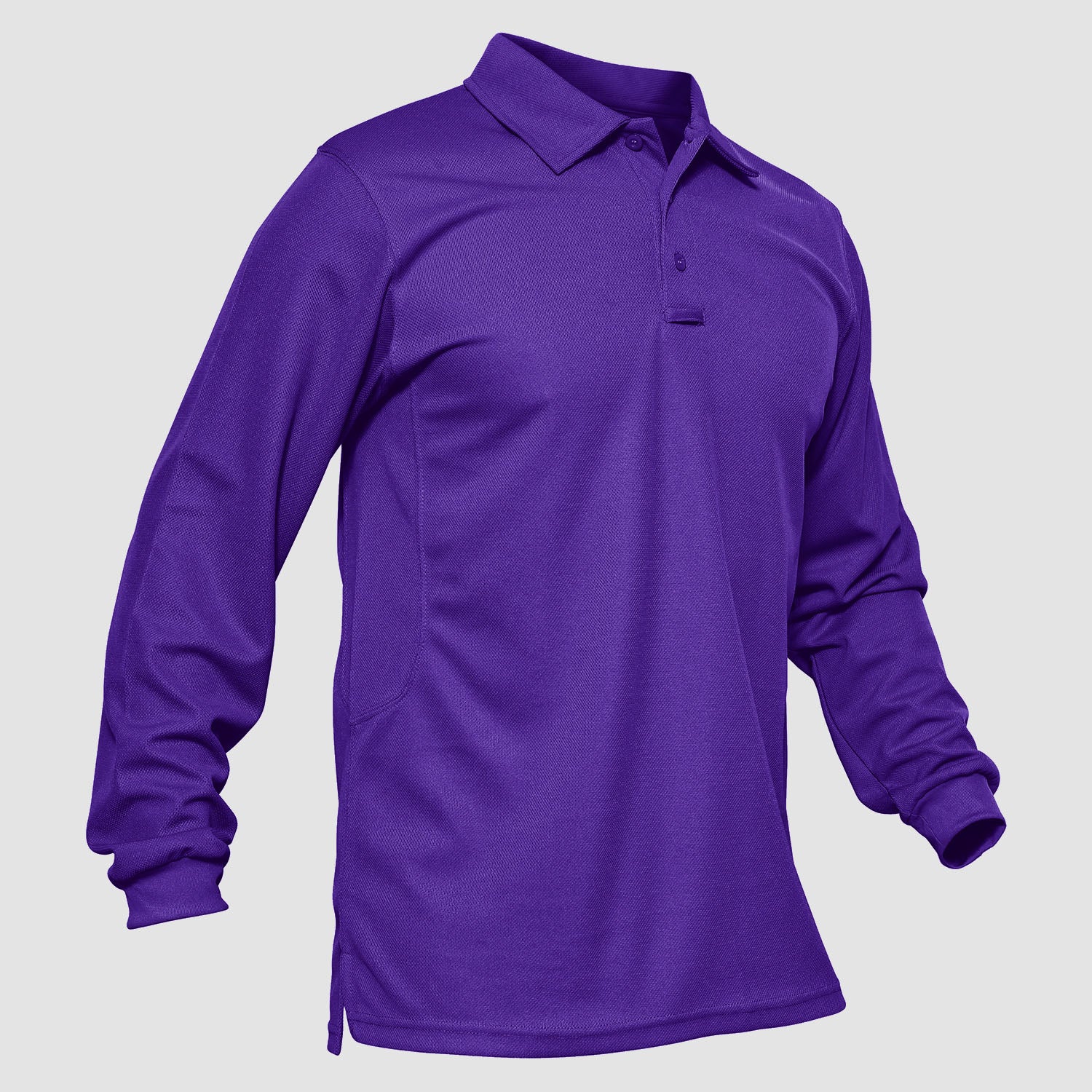 Tactical Performance | Men's Long Sleeve Polo Shirt with Moisture-Wicking Fabric | Comfortable for Outdoor Activities 14