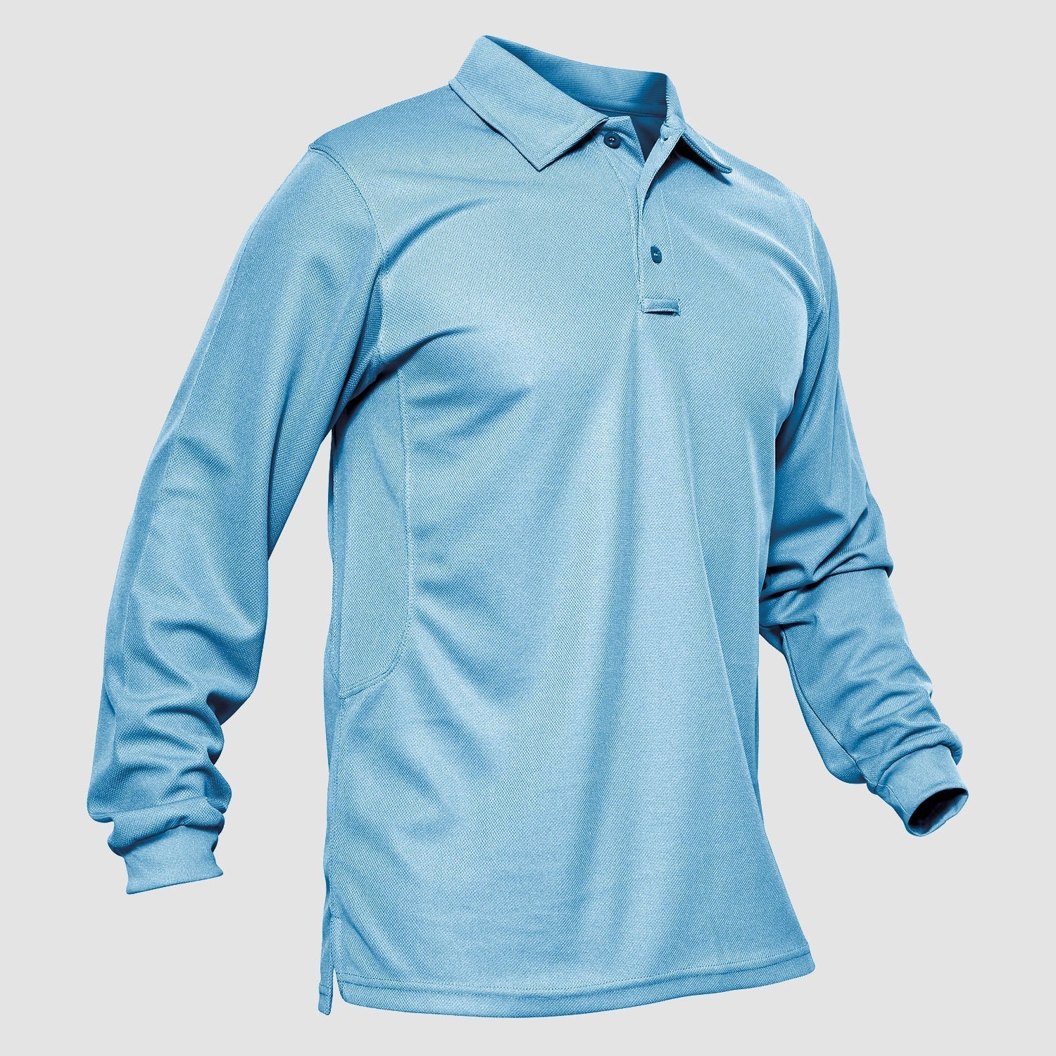Tactical Performance | Men's Long Sleeve Polo Shirt with Moisture-Wicking Fabric | Comfortable for Outdoor Activities 15