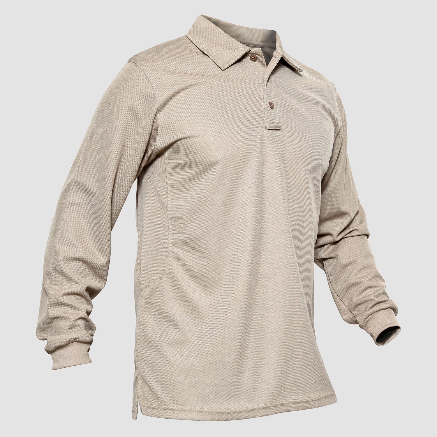 Tactical Performance | Men's Long Sleeve Polo Shirt with Moisture-Wicking Fabric | Comfortable for Outdoor Activities 16