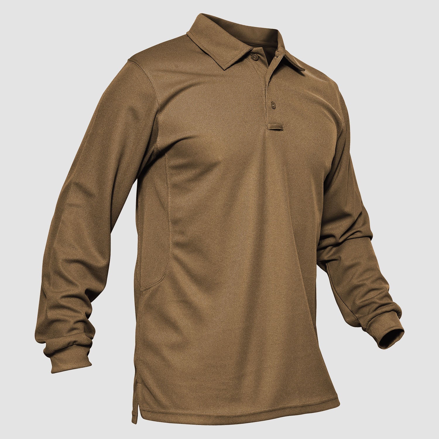 Tactical Performance | Men's Long Sleeve Polo Shirt with Moisture-Wicking Fabric | Comfortable for Outdoor Activities 23