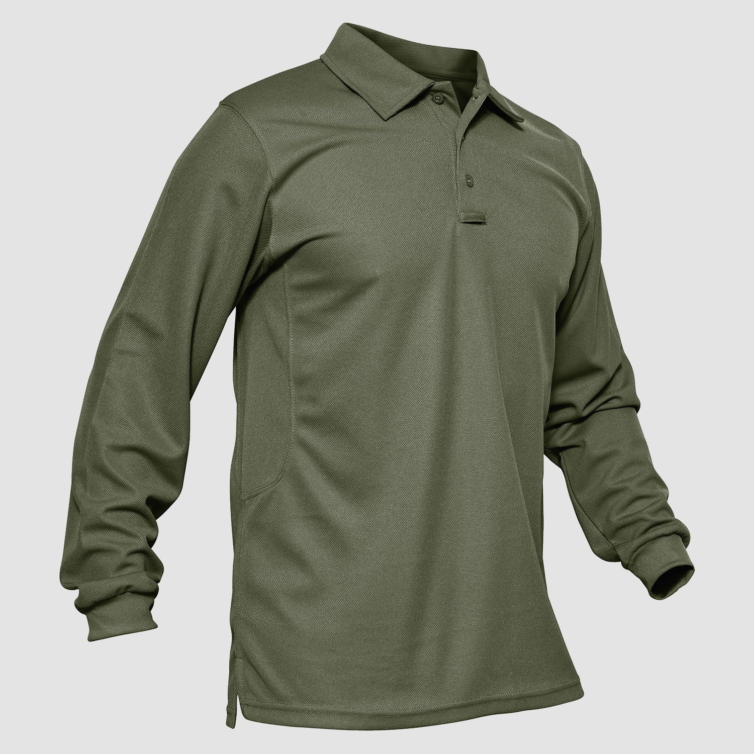 Tactical Performance | Men's Long Sleeve Polo Shirt with Moisture-Wicking Fabric | Comfortable for Outdoor Activities 24