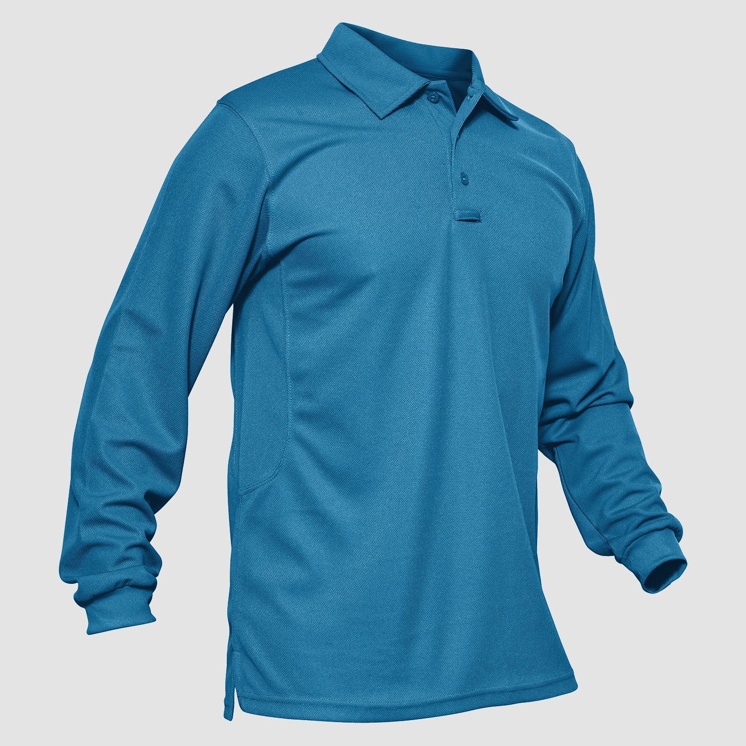 Tactical Performance | Men's Long Sleeve Polo Shirt with Moisture-Wicking Fabric | Comfortable for Outdoor Activities 5