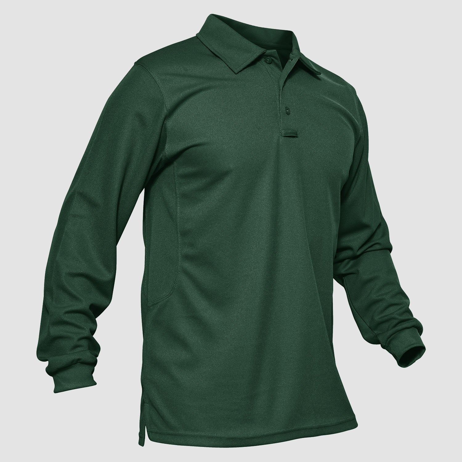 Tactical Performance | Men's Long Sleeve Polo Shirt with Moisture-Wicking Fabric | Comfortable for Outdoor Activities 9